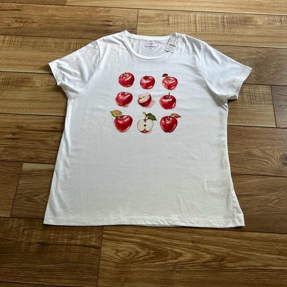NWT J. Crew Apple Graphic Tee - Picture 12 of 16